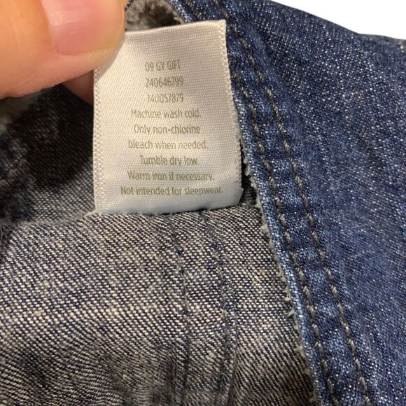 Gymboree Toddlers Embroidered Penguin Blue Jeans Denim Blue Overalls Bib 2T - Picture 5 of 8